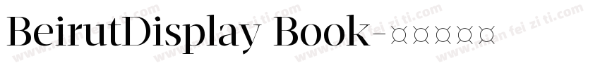 BeirutDisplay Book字体转换